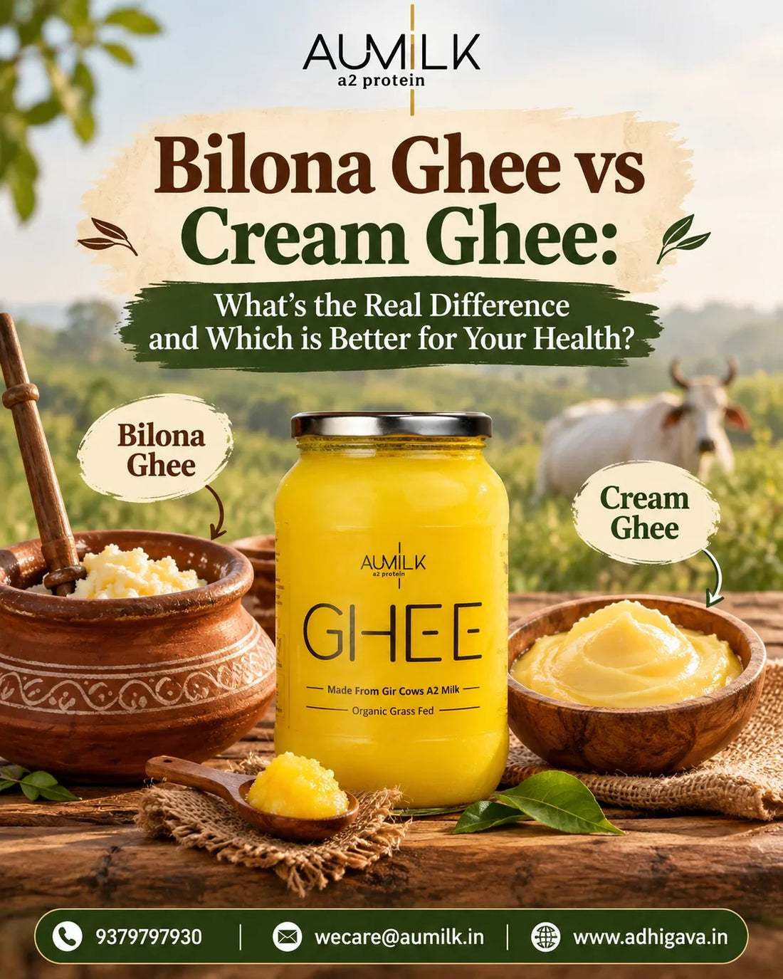 Bilona Ghee vs Cream Ghee: What’s the Real Difference and Which is Better for Your Health?
