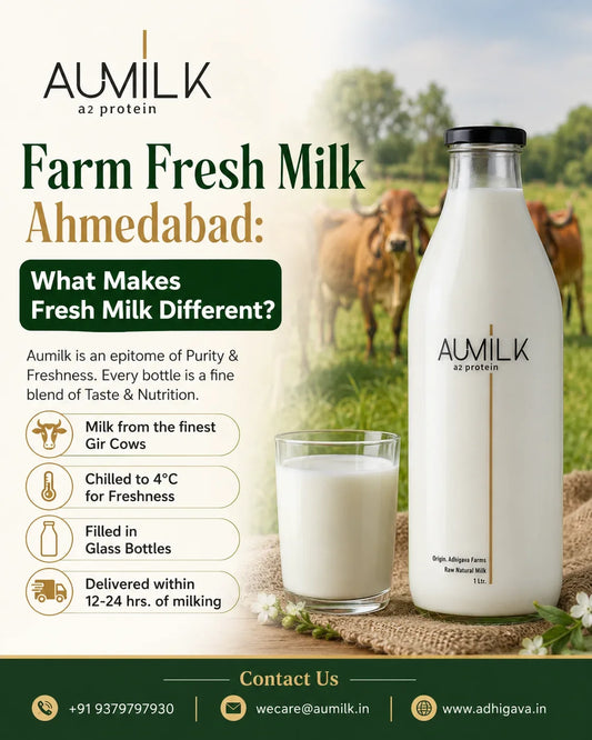 Farm Fresh Milk Ahmedabad: What Makes Fresh Milk Different?
