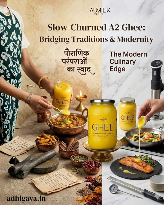 How Slow-Churned A2 Cow Ghee Complements Both Traditional and Modern Cooking Styles