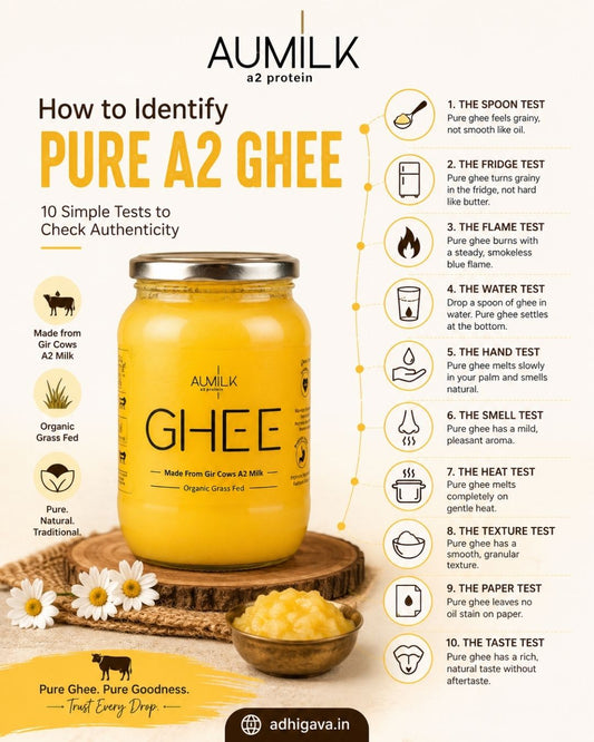 How to Identify Pure A2 Ghee at Home: 10 Simple Tests to Check Authenticity