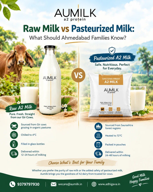 Raw Milk vs Pasteurized Milk: What Should Ahmedabad Families Know?