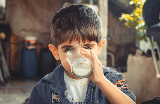 How can you make milk interesting to kids with simple ingredients?